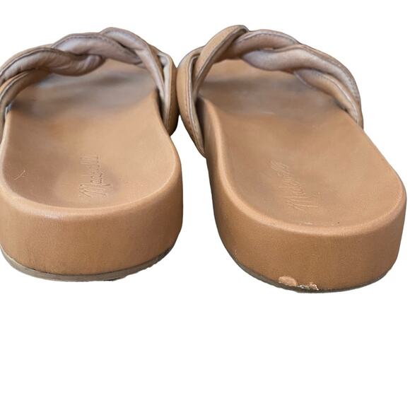 Madewell The Walker Slide Desert Camel Brown Leather Slide Sandal size 9 - Picture 5 of 12